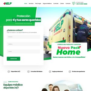 Ambulancias HELP Desarrollo Web