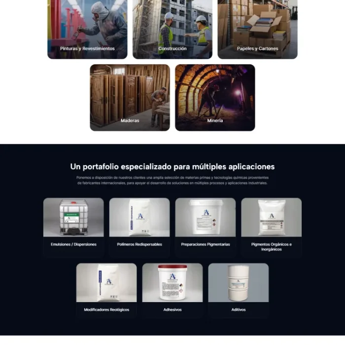 Adhequim chile - web - home